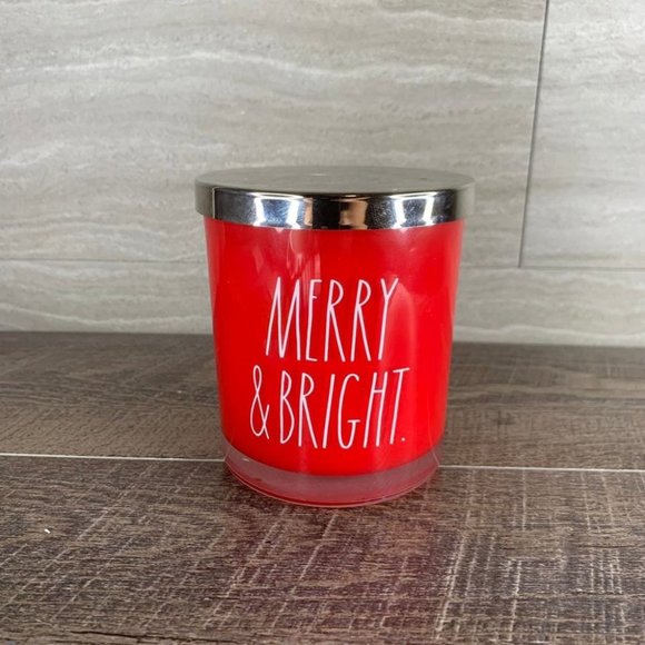 Rae Dunn Other - Rae Dunn Christmas Merry & Bright Frosted Pine Candle
